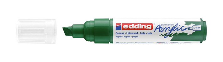 5000 Acrylic Marker Broad marcador permanente Punta de cincel Verde 1 pieza(s)