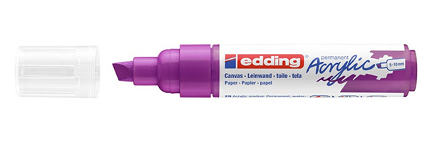 5000 Acrylic Marker Broad marcador permanente Punta de cincel Púrpura 1 pieza(s)