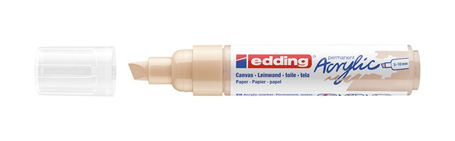 5000 Acrylic Marker Broad marcador permanente Punta de cincel Beige 1 pieza(s)
