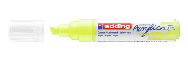 5000 Acrylic Marker Broad marcador permanente Punta de cincel Amarillo 1 pieza(s)