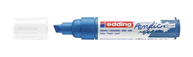 5000 Acrylic Marker Broad marcador permanente Punta de cincel Azul 5 pieza(s) 5000-903