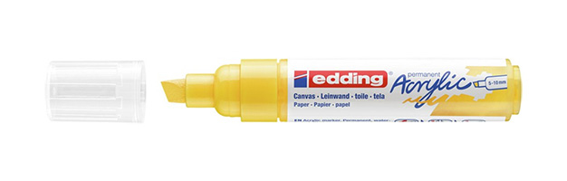 5000 Acrylic Marker Broad marcador permanente Punta de cincel Amarillo 1 pieza(s)