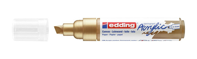 5000 Acrylic Marker Broad marcador permanente Punta de cincel Oro 1 pieza(s)