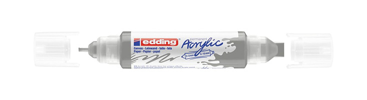 Acryl 3D Double Liner marcador permanente Plata 1 pieza(s)