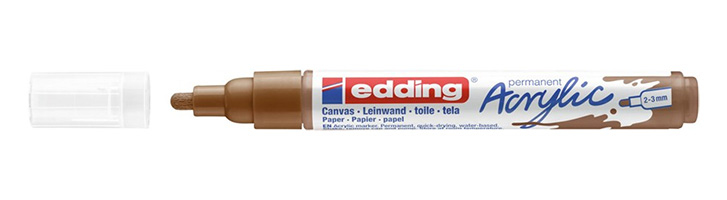 5300 acrylic marker fine marcador permanente Marrón 1 pieza(s)