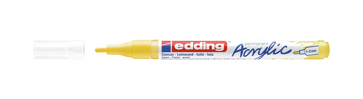 5300 acrylic marker fine marcador permanente Amarillo 1 pieza(s)