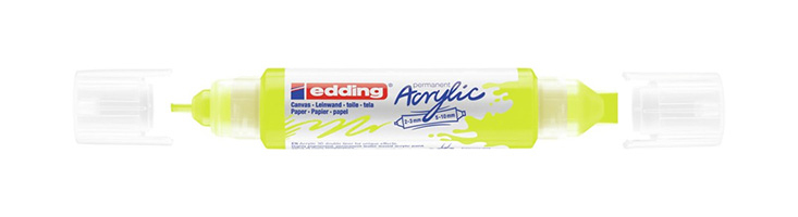 Acryl 3D Double Liner marcador permanente Amarillo 1 pieza(s)