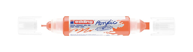 Acryl 3D Double Liner marcador permanente Naranja 1 pieza(s)