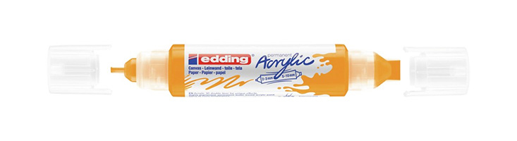 Acryl 3D Double Liner marcador permanente Amarillo 1 pieza(s)