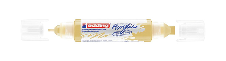 Acryl 3D Double Liner marcador permanente Amarillo 1 pieza(s)