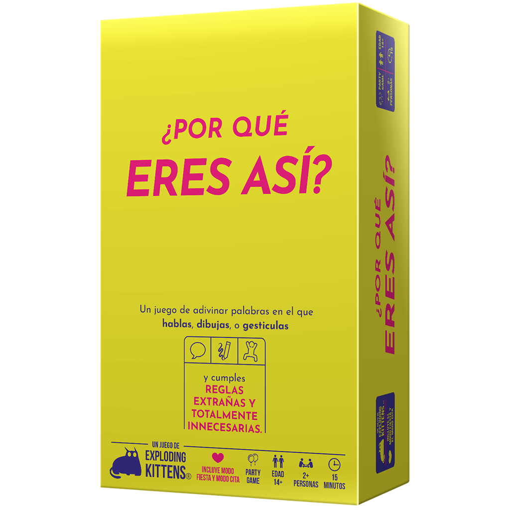 Exploding Kittens EKIWYLT01ES juego de tablero ¿Por qué eres así? 15 min Juego De Cartas Partido