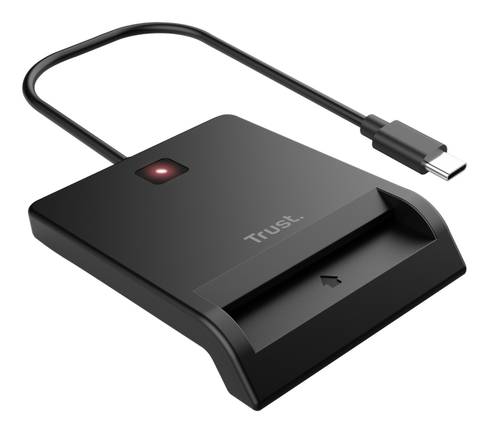 26253 lector de tarjeta inteligente Interior USB Tipo C Negro