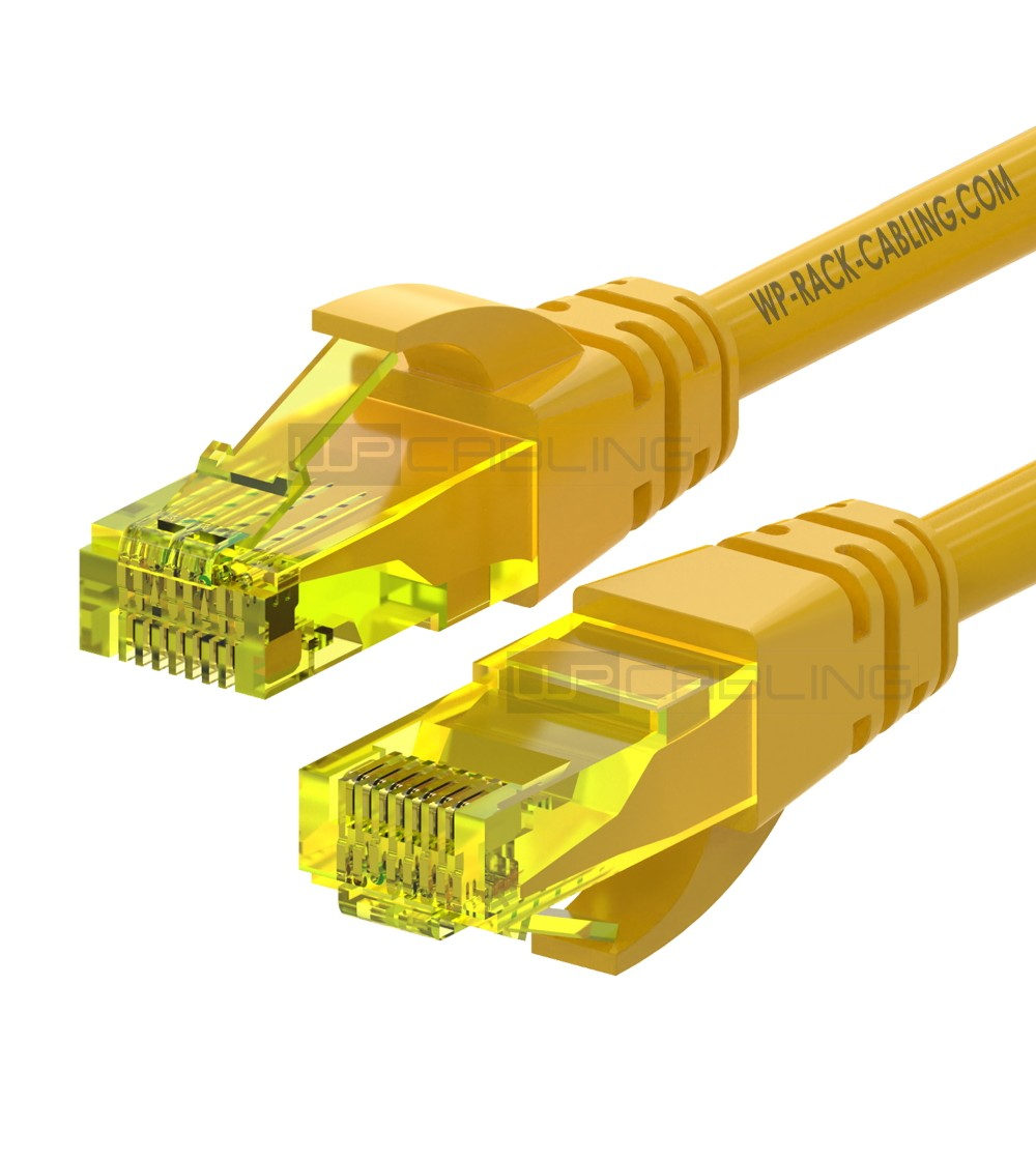WPC-PAT-6AU010Y cable de red Amarillo 1 m Cat6a U/UTP (UTP)