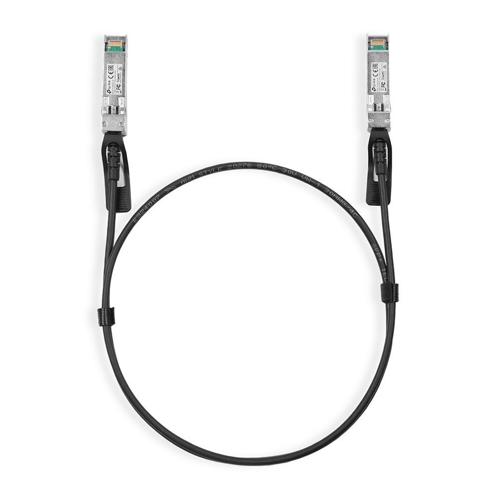 Omada TL-SM5220-1M Cable de fibra óptica e InfiniBand SFP+ DAC Negro