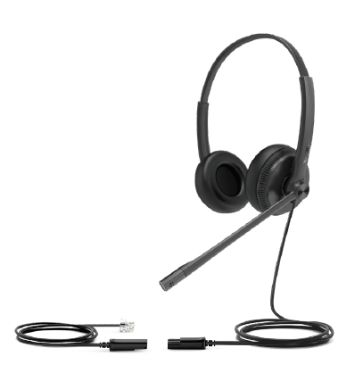 YHS34 Auriculares Alámbrico Diadema Oficina/Centro de llamadas Negro