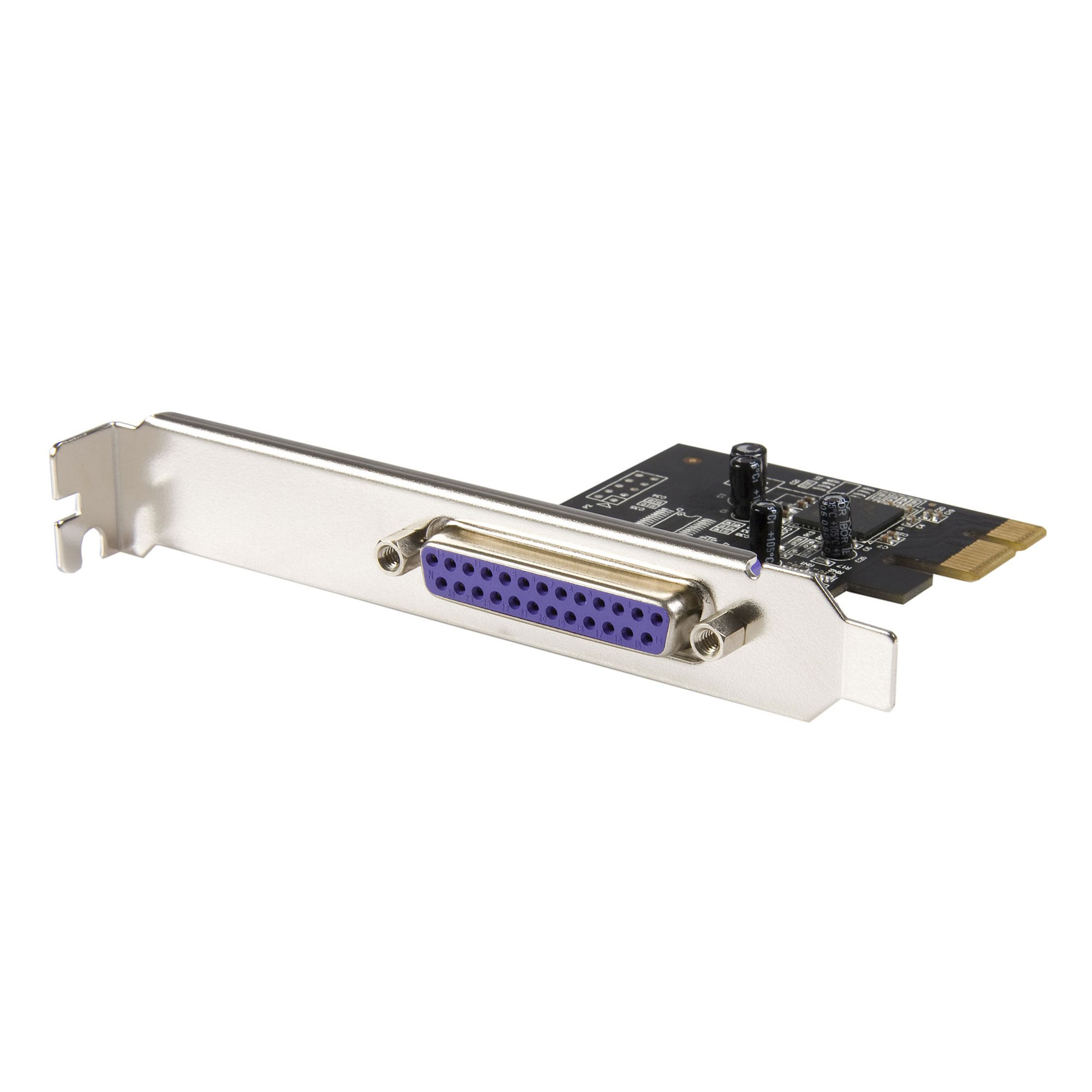 Tarjeta PCIe Paralela de 1 Puerto - Tarjeta Adaptadora PCI Express Paralela DB25 de 1 Puerto - Controlador LPT para Impresoras, Escáners y Plotters - SPP/ECP - de Perfil Estándar o Bajo