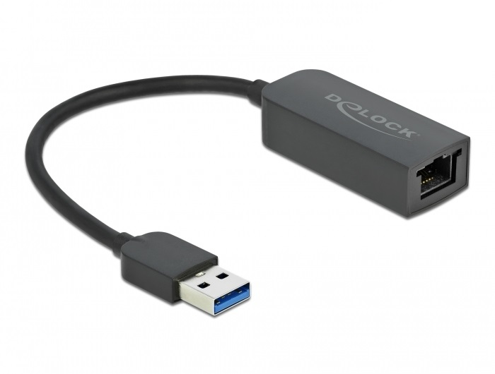 Adaptador USB Tipo-A macho a 2,5 Gigabit LAN compacto