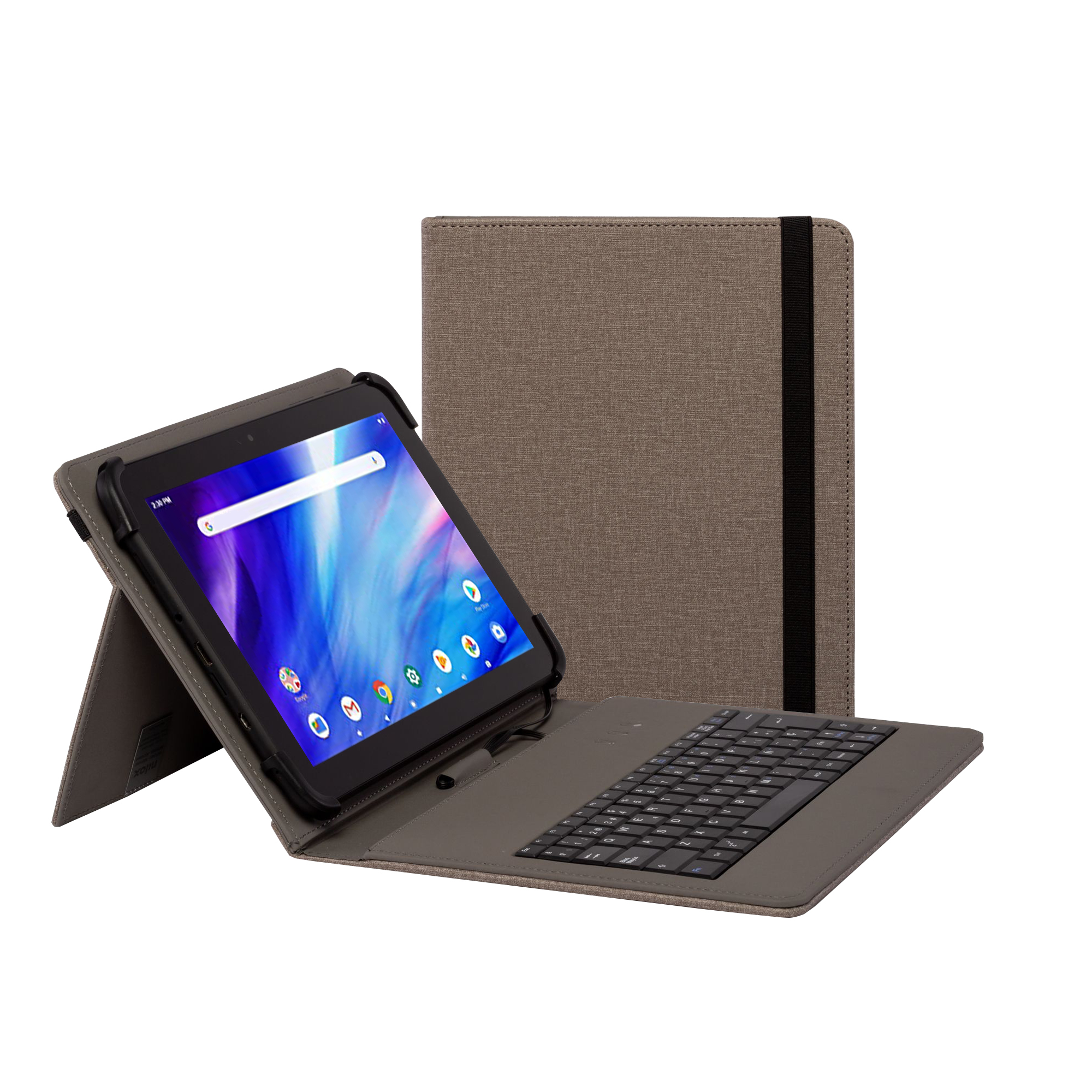 FUNDA TECLADO USB DE 9,7" A 10.5" BEIGE