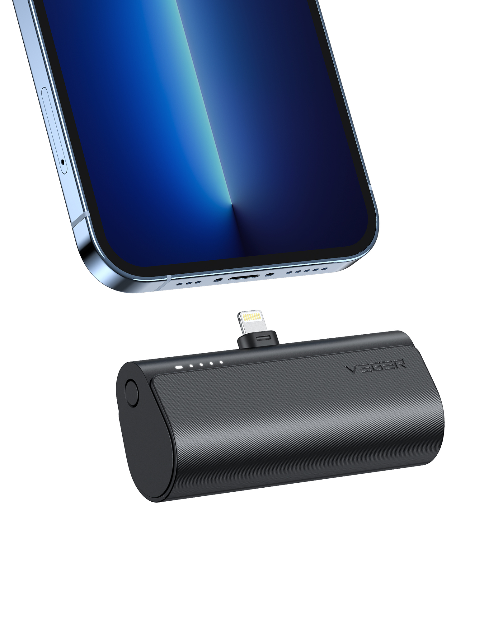 PlugOn-L VG-W0556P PowerBank plug-on 5000mah PD20W Lightning connector built-in
