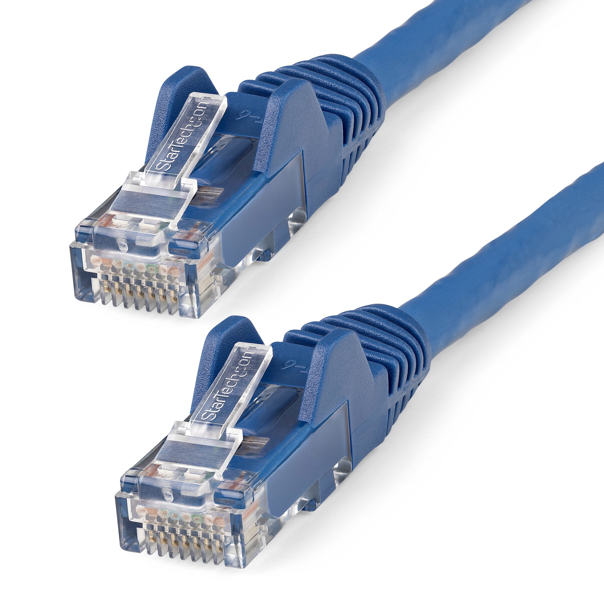 Cable Ethernet CAT6 de 2m - LSZH - Cable de Red de 10 Gigabits de 250MHz y PoE de 100W UTP sin Enganches (Snagless) con Alivio de Tensión - Azul - CAT 6 - ETL
