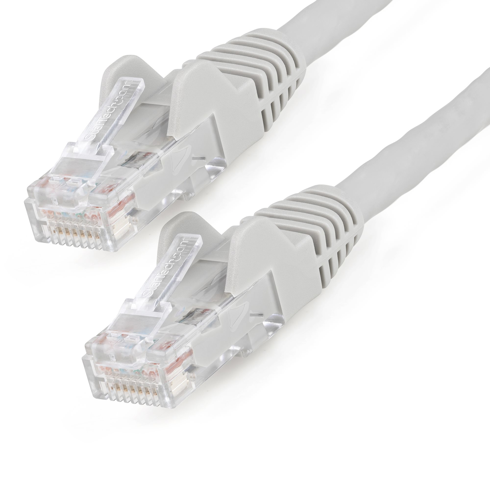 Cable Ethernet CAT6 de 2m - LSZH - Cable de Red de 10 Gigabits de 250MHz y PoE de 100W UTP sin Enganches (Snagless) con Alivio de Tensión - Gris - CAT 6 - ETL