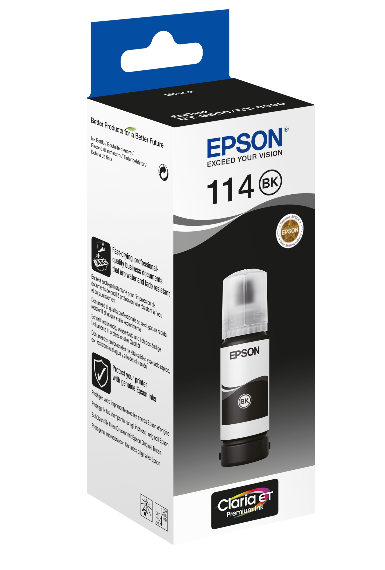 114 EcoTank Pigment Black ink bottle