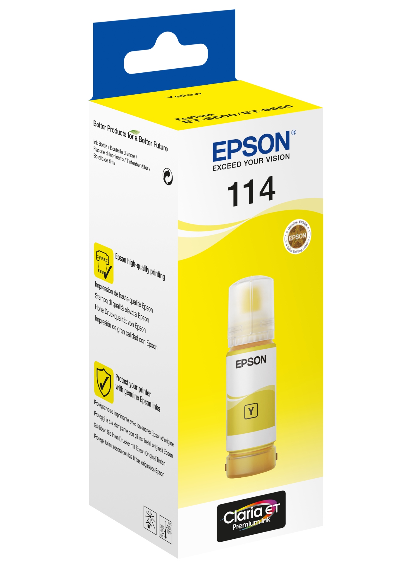 114 EcoTank Yellow ink bottle
