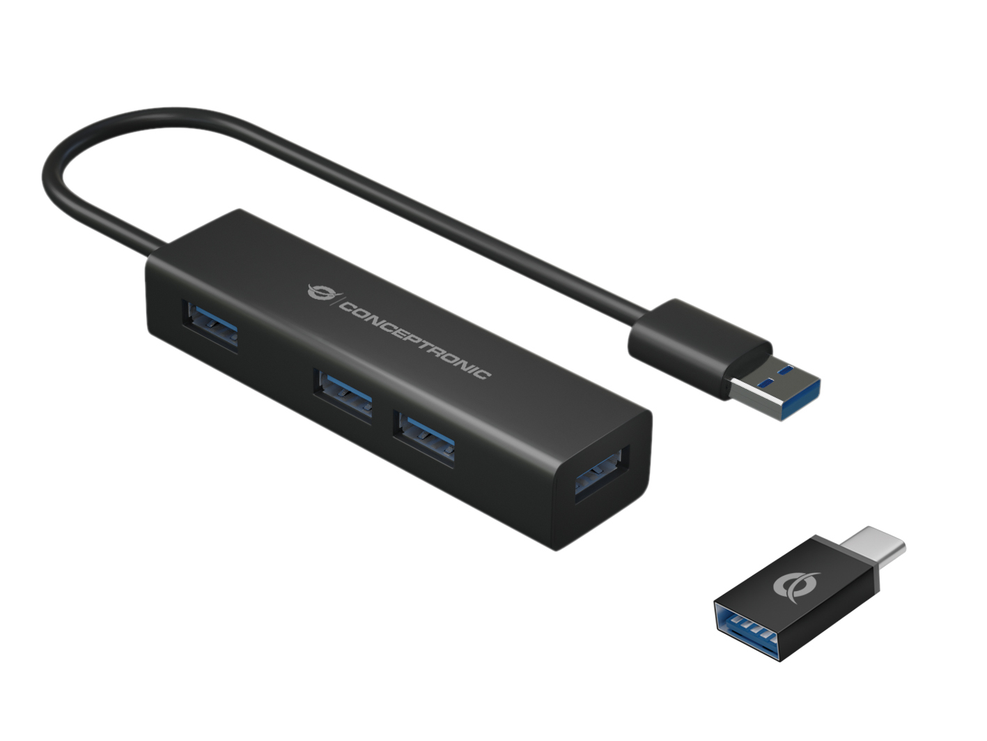 HUBBIES06B hub de interfaz USB 3.2 Gen 1 (3.1 Gen 1) Type-A 5000 Mbit/s Negro