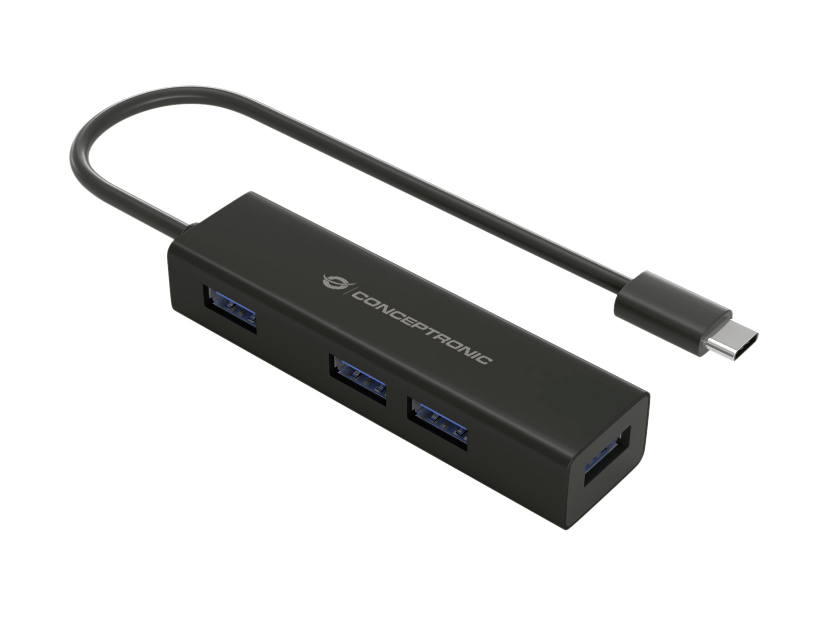 HUBBIES07B hub de interfaz USB 3.2 Gen 1 (3.1 Gen 1) Type-C 5000 Mbit/s Negro