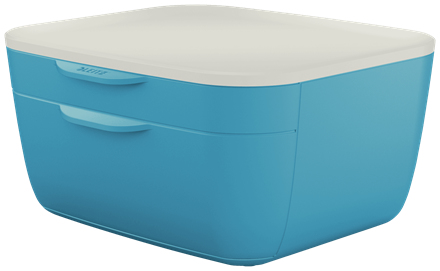 53570061 organizador para cajón de escritorio Poliestireno (PS) Azul, Blanco