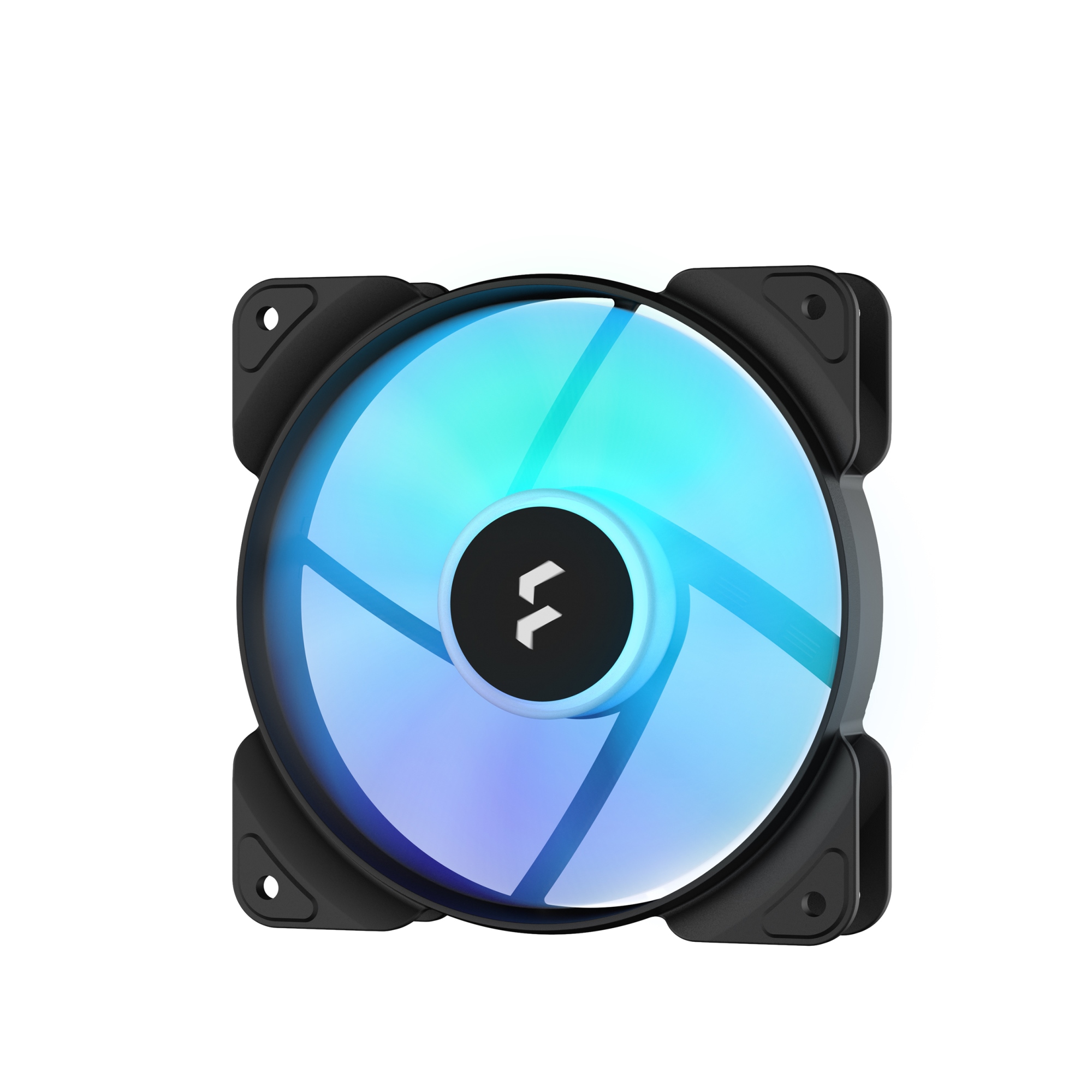 Aspect 12 RGB PWM Carcasa del ordenador Ventilador 12 cm Negro 3 pieza(s)