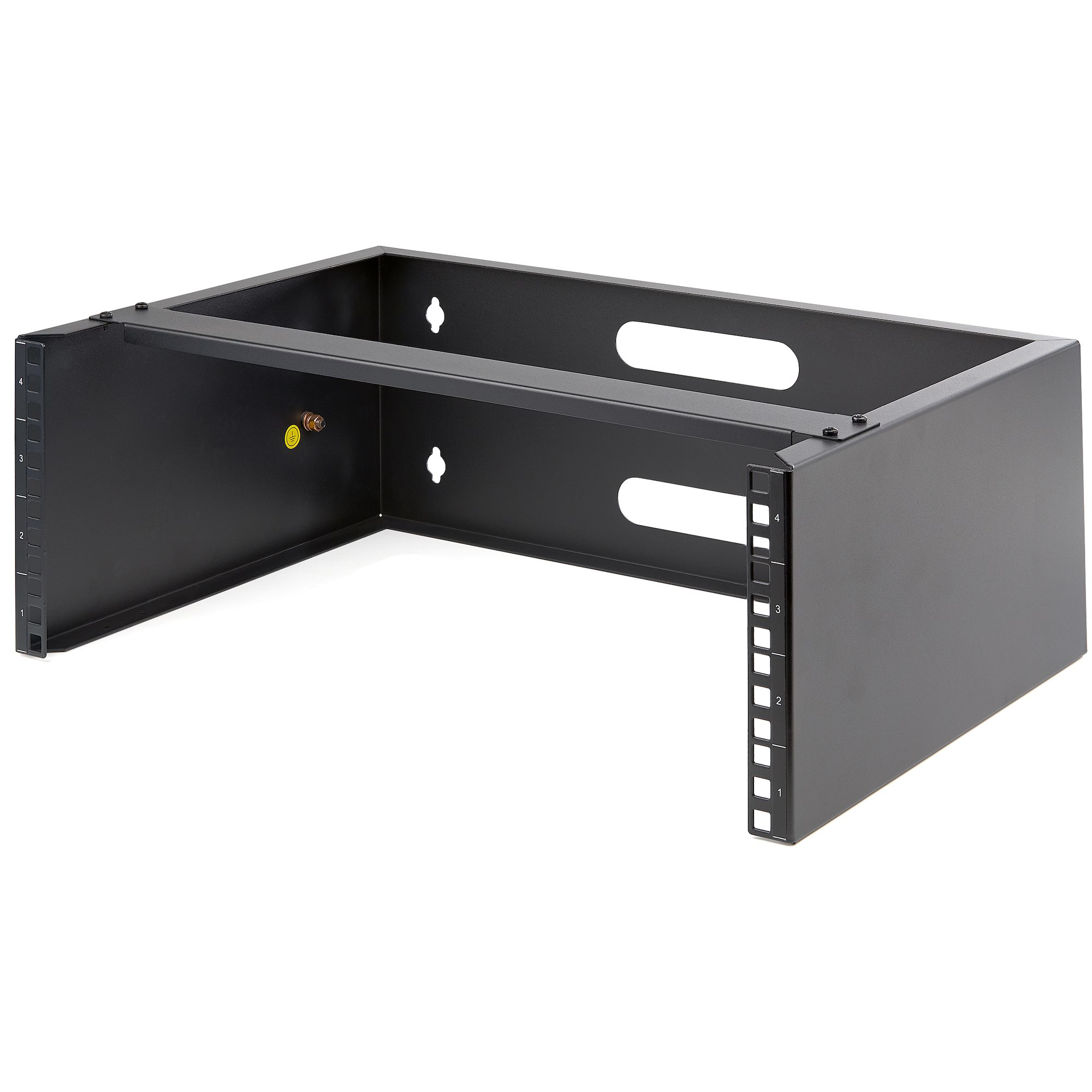 Rack de 4U de Montaje en Pared - Armario Rack de 19 Pulgadas Mural - con 13,78 Pulgadas de Profundidad (de Perfil Bajo) - Bracket de Pared para Panel de Parcheo - con 20kg de Capacidad