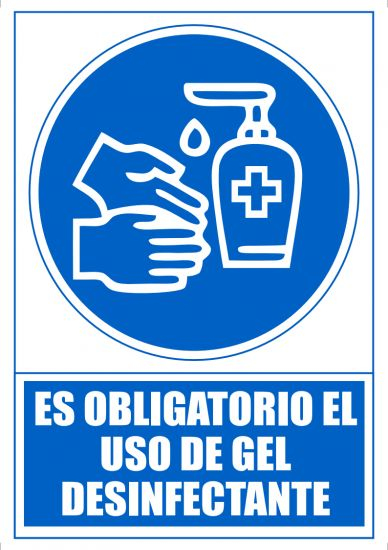 6173-14 AZ señal de información Carta Azul, Blanco PVC 1 pieza(s)