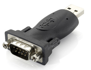 133382 cambiador de género para cable USB A RS-232 Negro