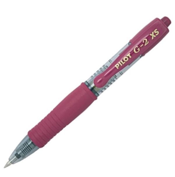 G2 XS Bolígrafo de gel de punta retráctil Fino Burdeos BL-G2-XS-7-DR - 1 unidad