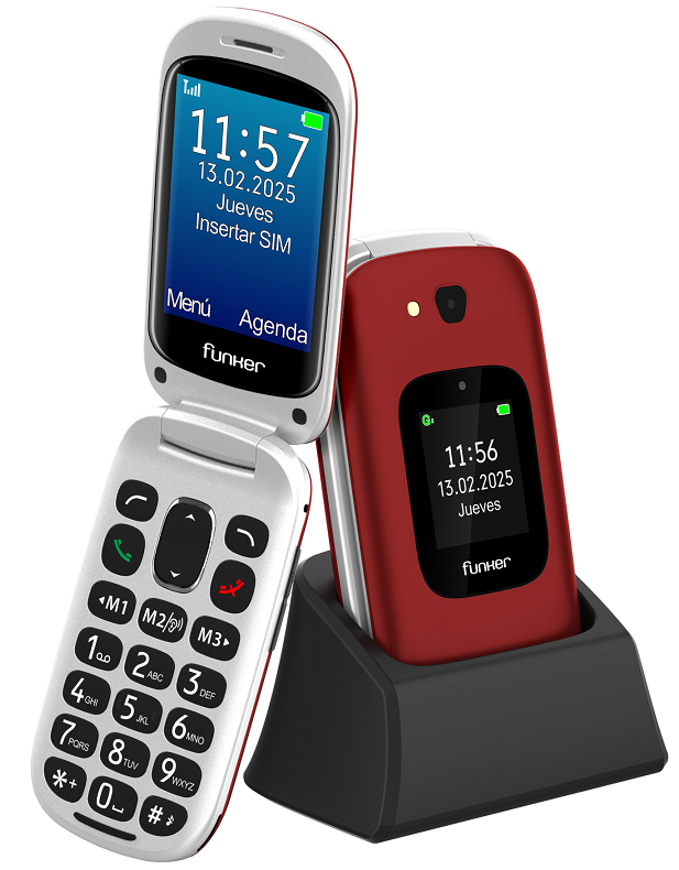 E350 Max Audio 3 Plus 4G  Teléfono con tapa  Rojo