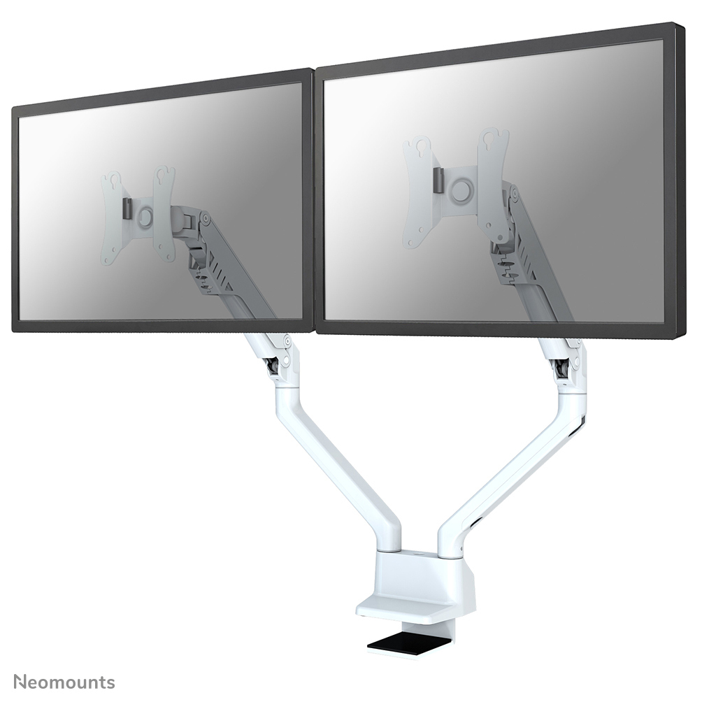 FPMA-D750DWHITE2 Brazo de monitor 10-32" - resorte de gas - Topfix - Tope-a-180°