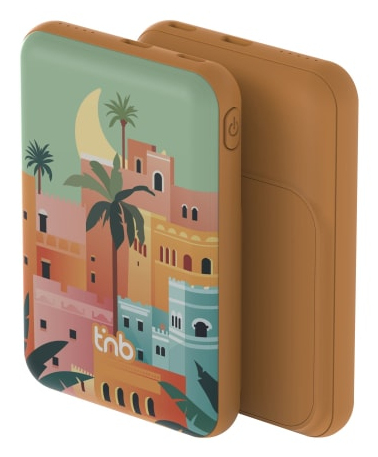 PBUMAG5AST Polímero de litio 5000 mAh Cargador inalámbrico Beige, Azul, Naranja