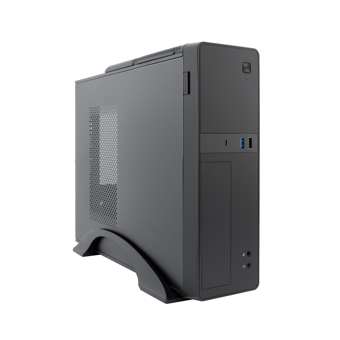 CAJA MATX SLIM T310 USB-C 3.2 GEN1 + MULTILECTOR SD FTE.B500GR-S 500W