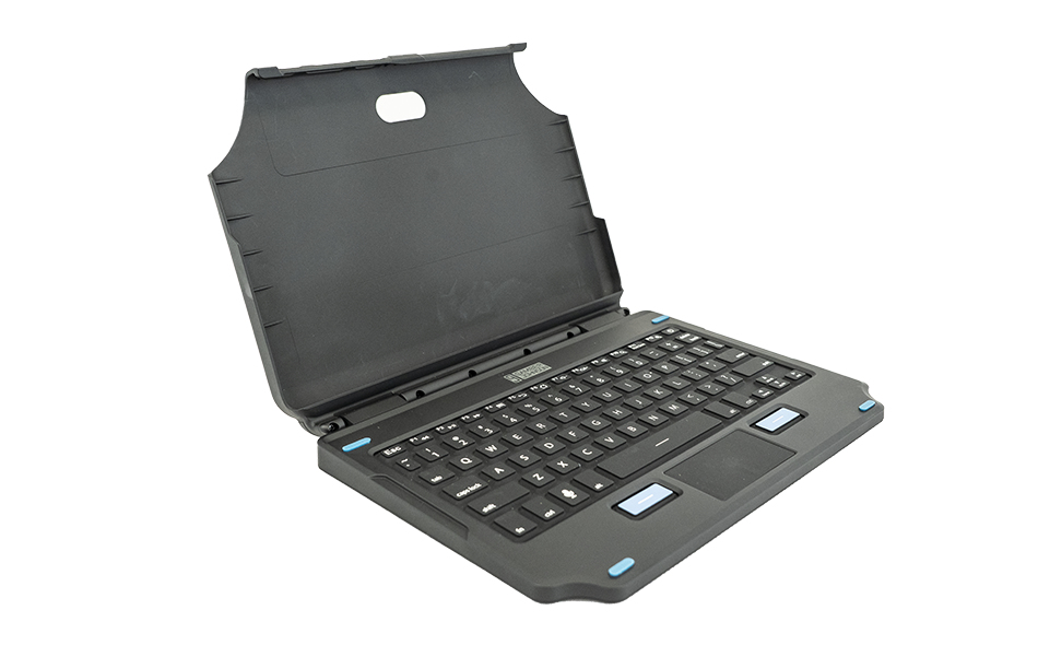 7160-1869-01 teclado para móvil QWERTY Inglés del Reino Unido Pogo pin Negro