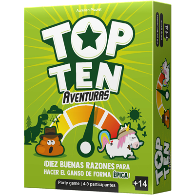CGTTA01ES juego de tablero Top Ten Aventuras 30 min Juego de mesa Partido