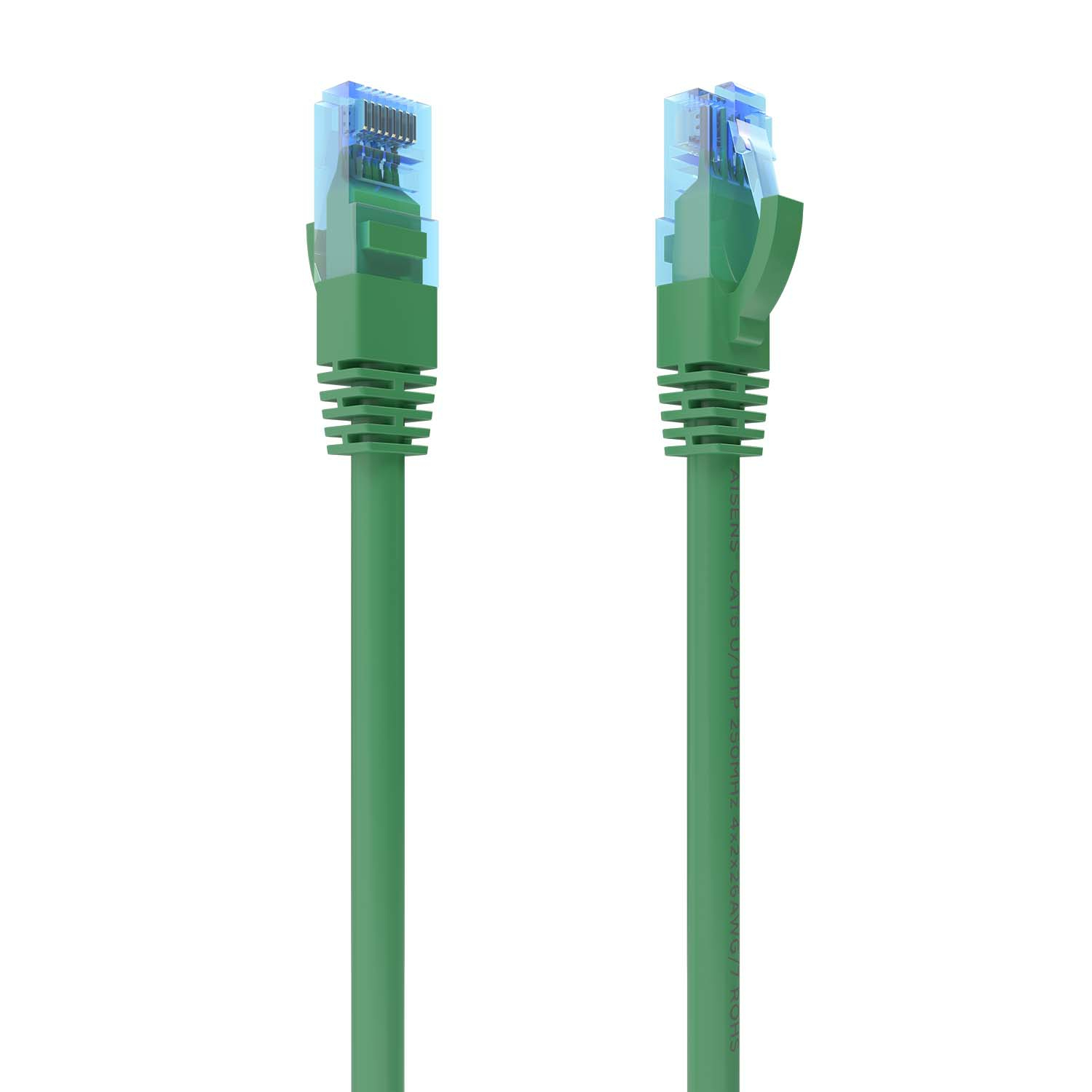 Cable De Red Latiguillo RJ45 Cat.6 UTP AWG26 CCA, Verde, 0.5 m