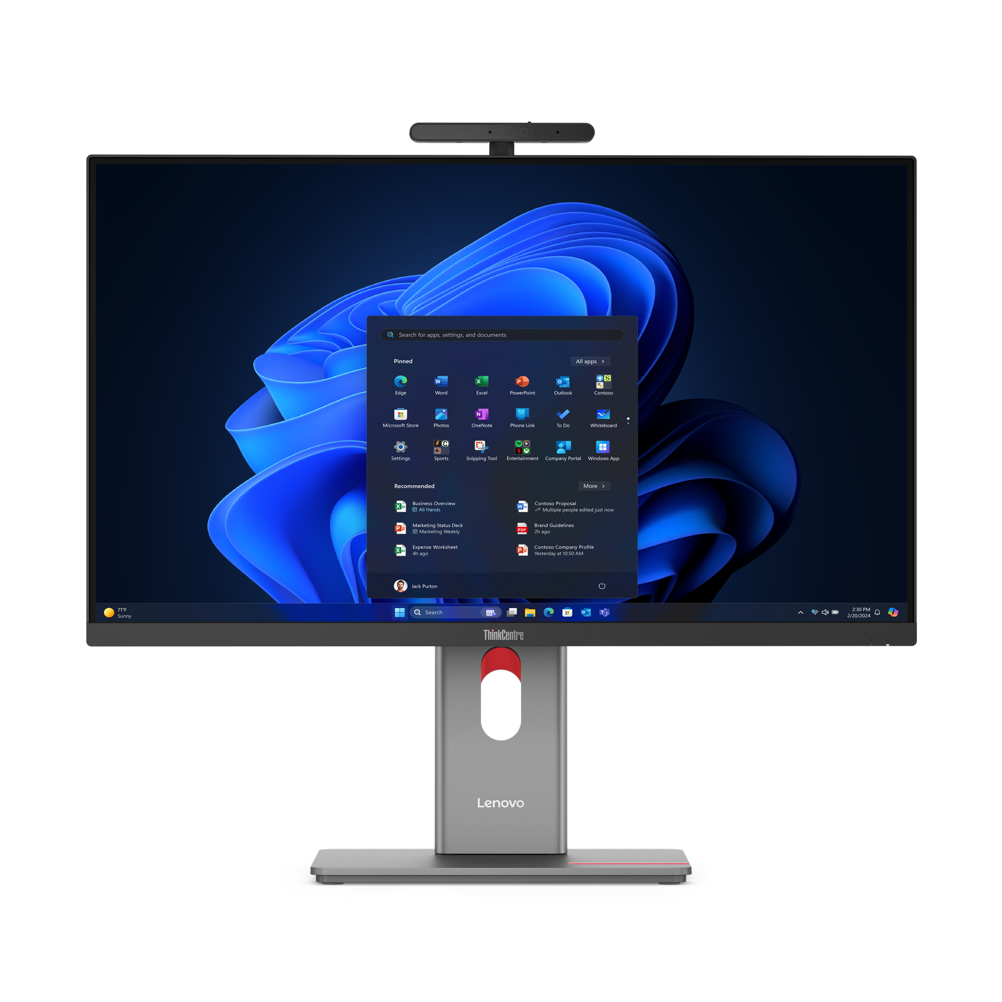 ThinkCentre M90a Pro Gen 6 Intel Core Ultra 7 265 68,6 cm (27") 2560 x 1440 Pixeles PC todo en uno 16 GB DDR5-SDRAM 1 TB SSD Windows 11 Pro Wi-Fi 6E (802.11ax) Negro
