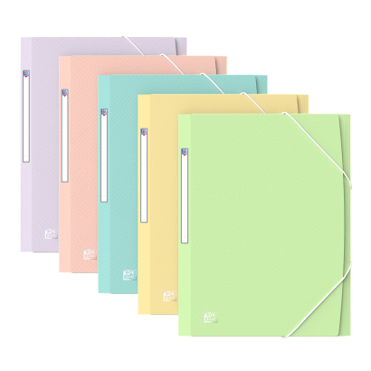 400187619 carpeta Polipropileno (PP) Azul, Verde, Rosa, Púrpura, Amarillo A4 - Pack 10 Unidades