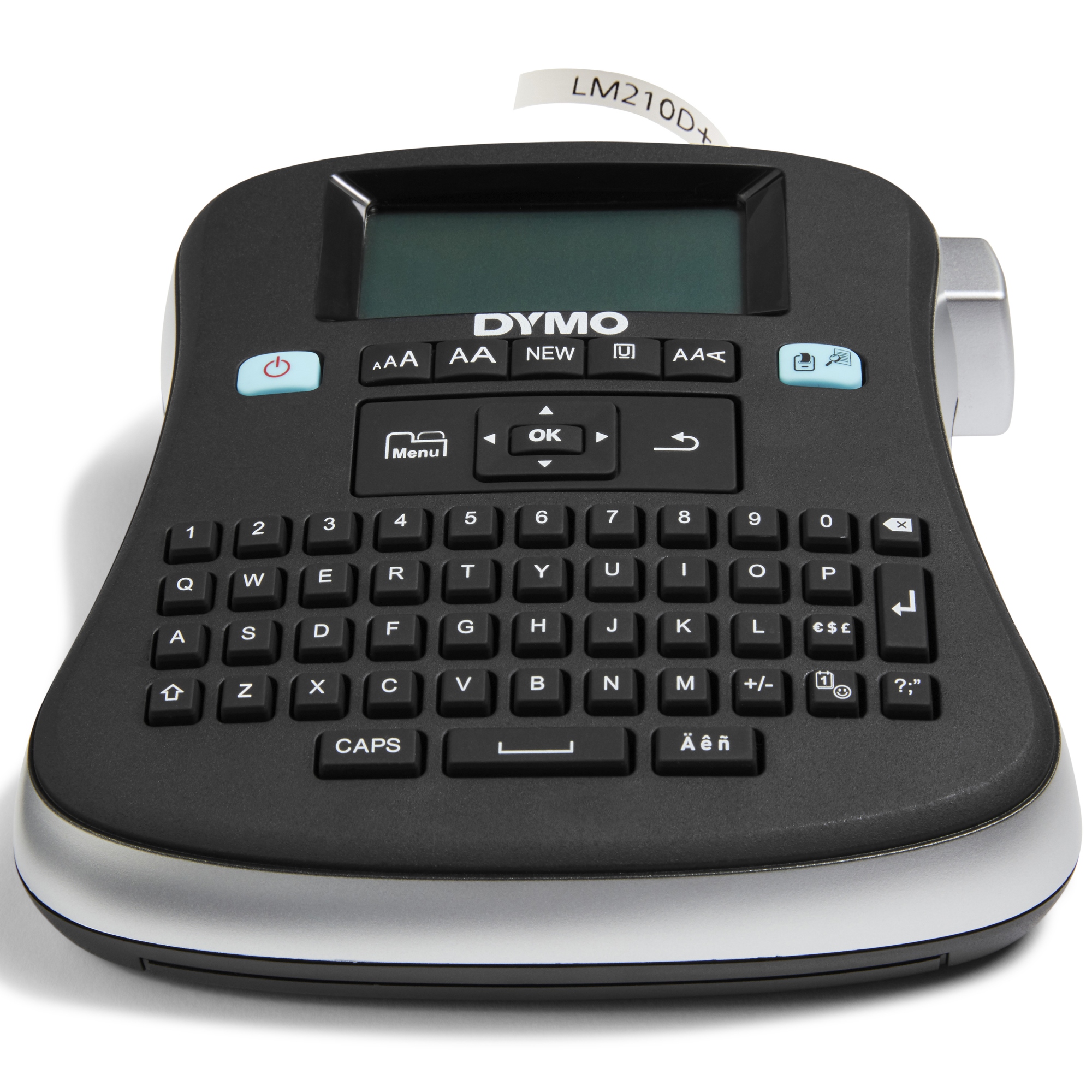 LabelManager Etiquetadora de escritorio | 210D+ Etiquetadora portátil multiuso con Teclado QWERTY y Pantalla grande Para la organización del hogar y la oficina (enchufe UE)