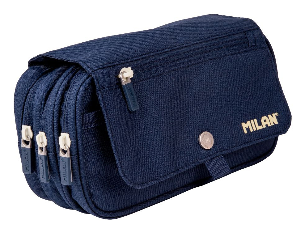 08149SNCB caja de lápices Estuche suave Poliéster Azul