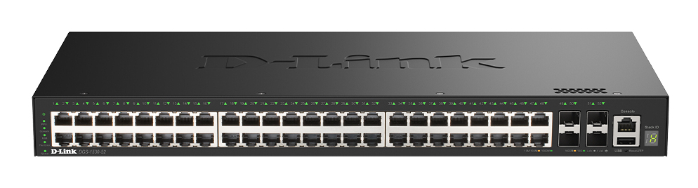 DGS-1530-52/E switch Gestionado L2 Gigabit Ethernet (10/100/1000) Negro