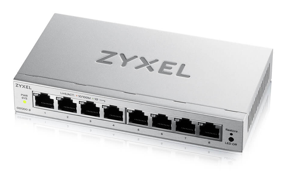 GS1200-8V3 Gestionado L2 Gigabit Ethernet (10/100/1000) Escritorio Gris