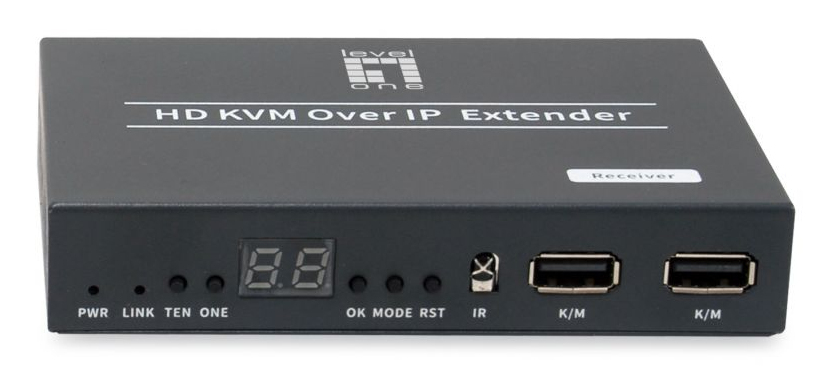 HVE-6701R extensor audio/video Receptor AV Negro