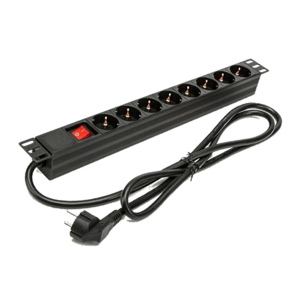 Regleta 19" 8 tomas con interruptor 1.5 m - BNS 1518